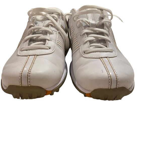 Nike Contact Golf Shoes Women's Sz 6.5 EU 37.5 White Laces Spikes 335938-121 - Picture 6 of 9